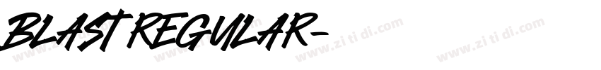 Blast Regular字体转换